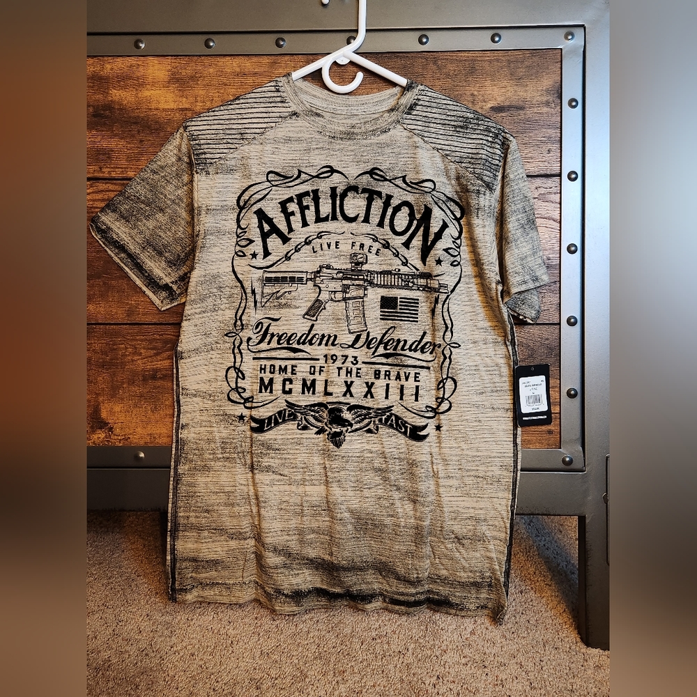 Mens Affliction Medium New Tshirt